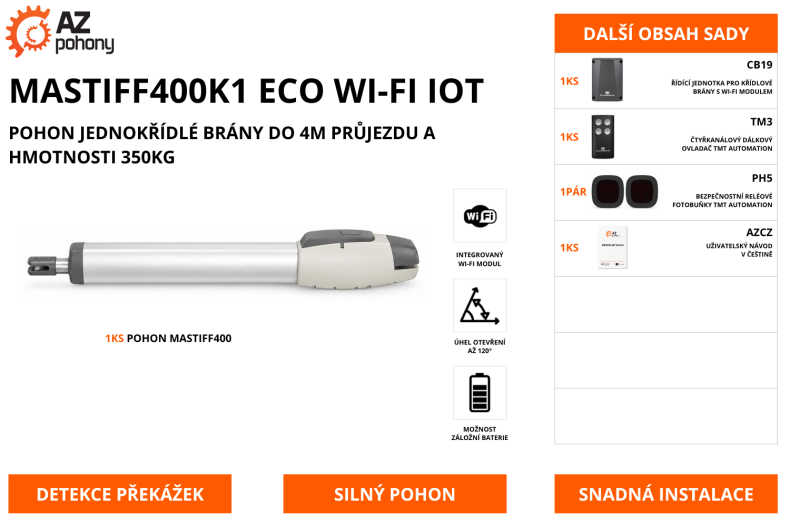 MASTIFF400K1 ECO WI-FI IOT